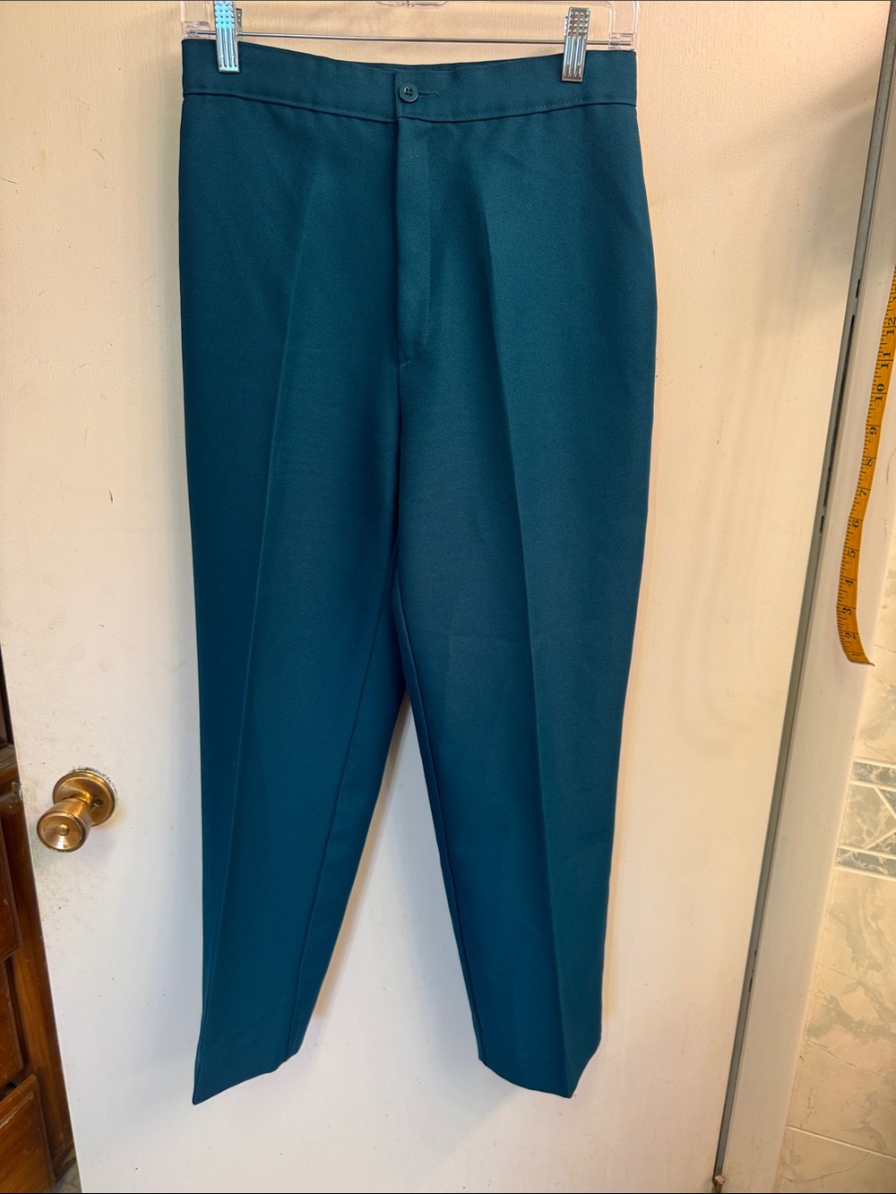 Jamie White vintage Teal Dress Pants — Classic Tailored Fit
